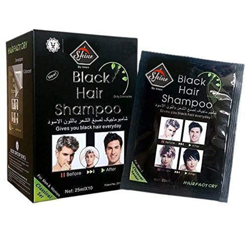 Dexe Black Hair Shampoo (24 Sachets of 25ml)