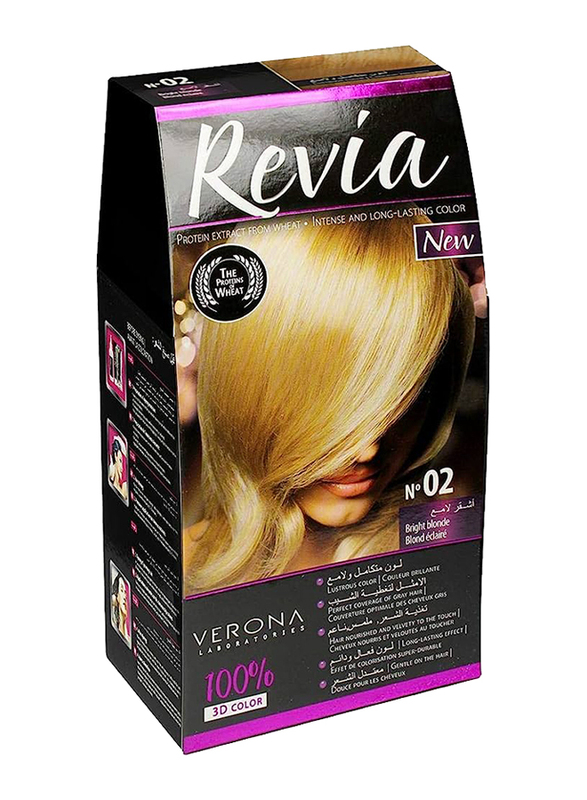 Revia 3D Hair Color, 02 Bright Blonde