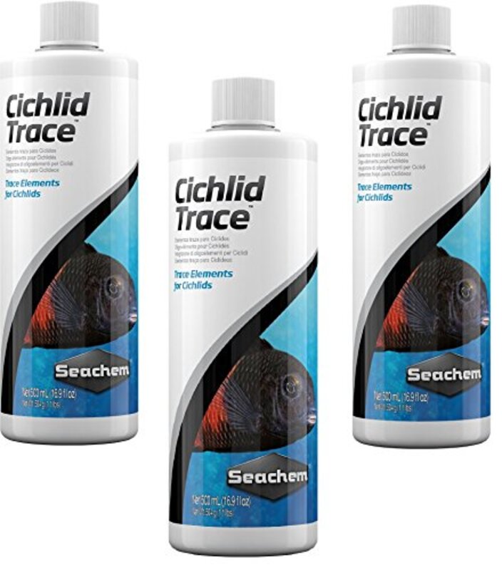Seachem Cichlid Trace Elements, 3 x 500ml, Multicolour