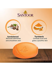 Santoor Sandal & Turmeric Soap Bar, 175gm