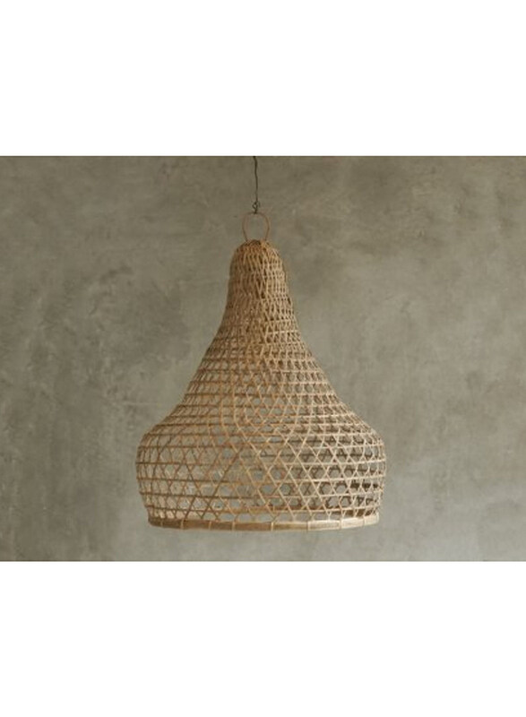 

Generic Bamboo Medium Pendant Lamp, Beige