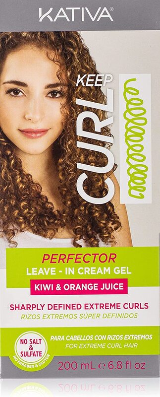 Kativa Keep Curl Perfector Leave In Cream Gel Shampoo, 200ml