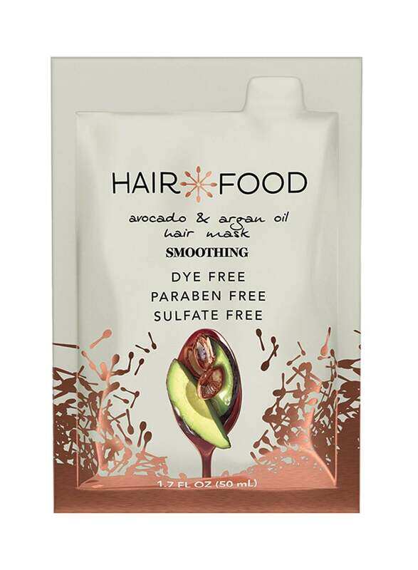 

Hair Food Sulfate Free Hair Mask with Smoothing Argan Oil & Avocado for All Hair Types, 50ml