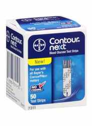 Bayer Contour Next Blood Glucose Test Strips, 50 Pieces, 7311, White