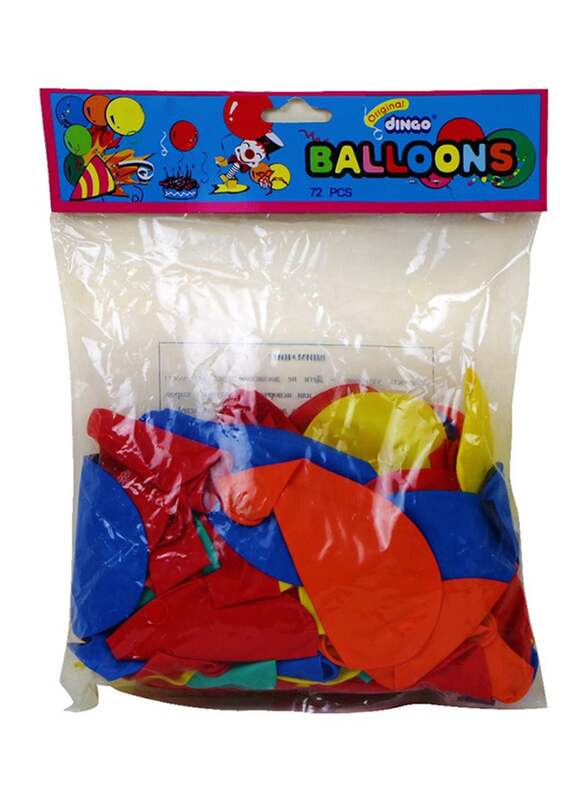 Dingo 72-Piece Party Balloons Set for Ages 3+