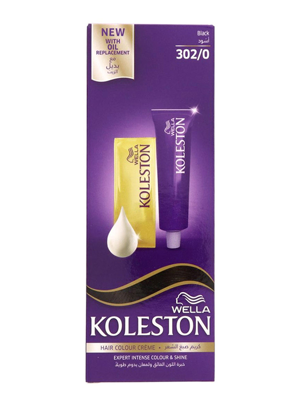 Koleston Wella Expert Intense Hair Color Cream, 50ml, 302/0 Black