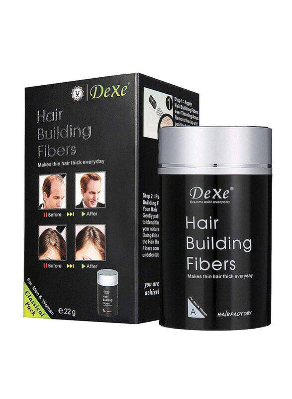 

Dexe Hair Building Fibers for All Hair Types, Dark Brown, 22gm