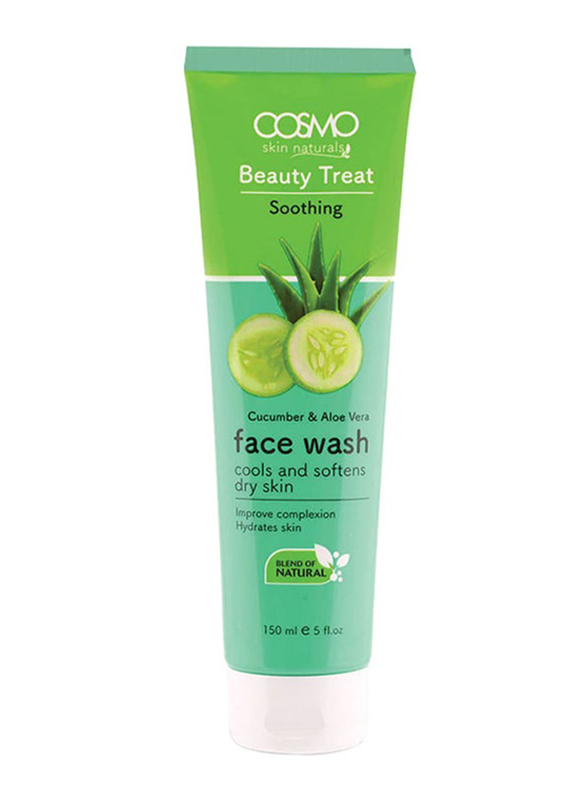 Cosmo Beauty Treat Soothing Cucumber And Aloe Vera Face Wash, 150ml