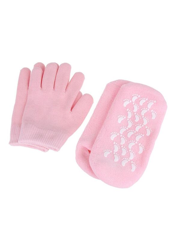 Boobeauty Reusable SPA Gel Socks and Gloves, 1 Pair Socks, 1 Pair Gloves