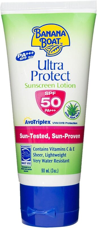 Banana Boat Ultra Protect Sunscreen Lotion with Aloe Vera, 90ml