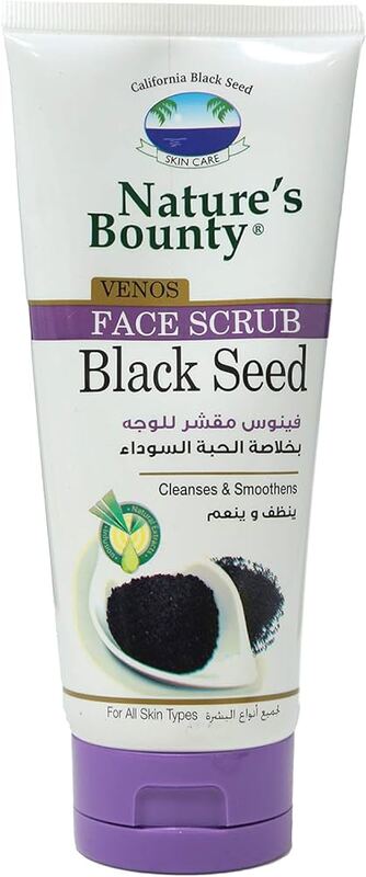 Natures Bounty Venos Black Seed Face Scrub 200 Ml