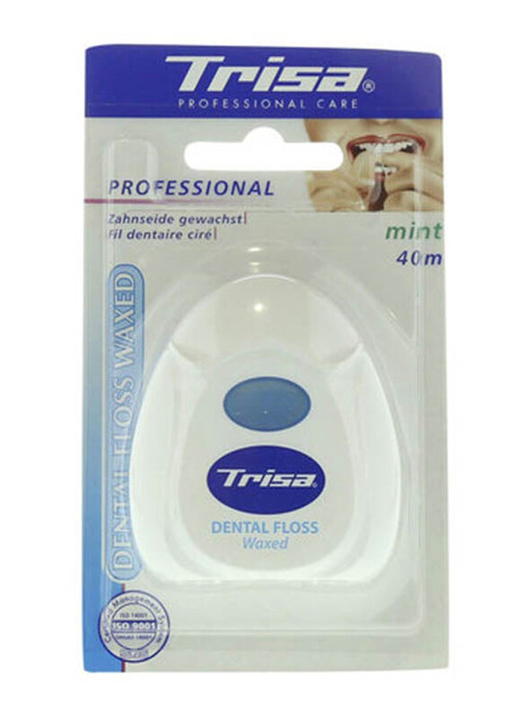 Trisa Dental Floss Waxed Mint White, 40 Meter