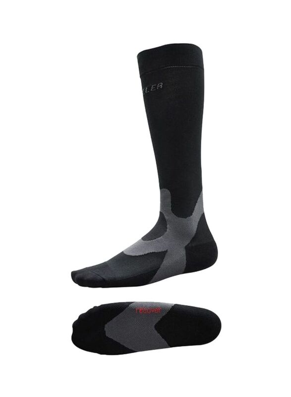 Mueller Graduated Compression Ankle Socks, Extra Small, Black