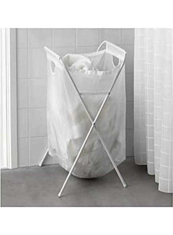 Matrix 70L Laundry Bag with Stand, White