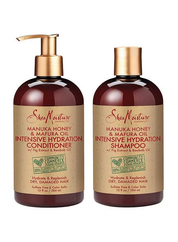 

Shea Moisture Intensive Hydration Shampoo And Conditioner Multicolour for All Hair Types, 384ml