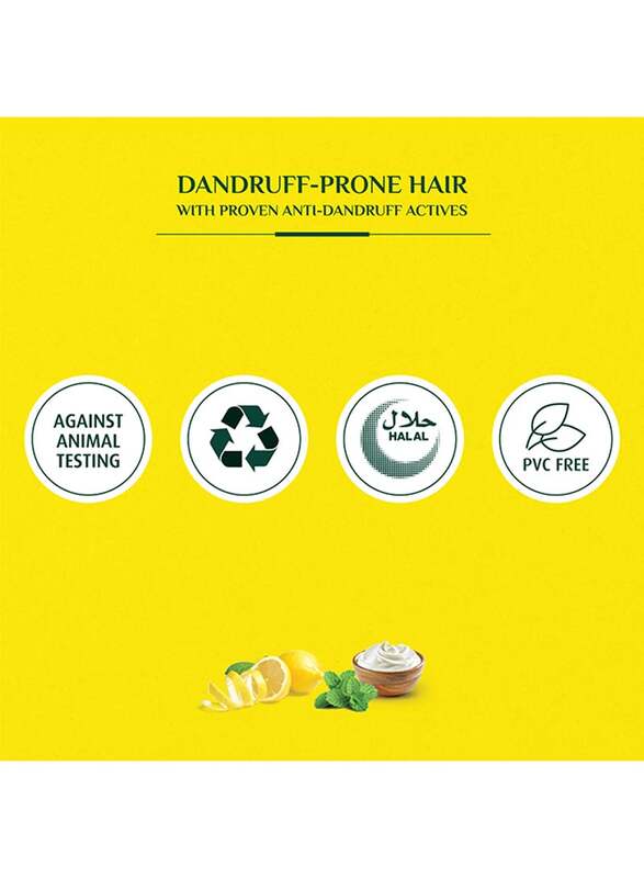 Dabur Dandruff Guard Shampoo Enriched with Lemon and Yoghurt for All Hair Types, 400ml