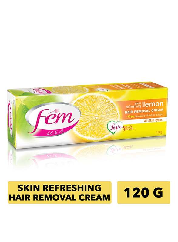 Fem Lemon Hair Removal Cream, 120gm