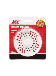 Ace Replacement Basket Strainer, 12mm, White