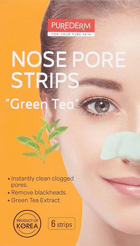 Purederm Green Tea Nose Pore Strips (6 strips)