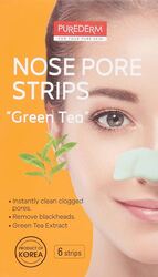 Purederm Green Tea Nose Pore Strips (6 strips)