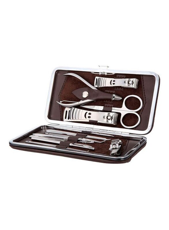 12-Piece Manicure Set, Silver