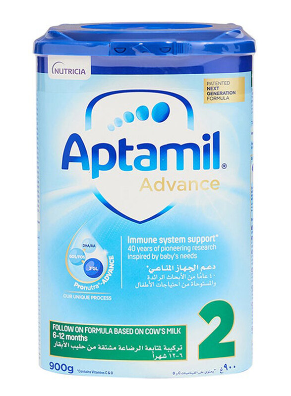 

Aptamil Advance 2 Next Generation Follow On Formula for 6-12 Months, 900g