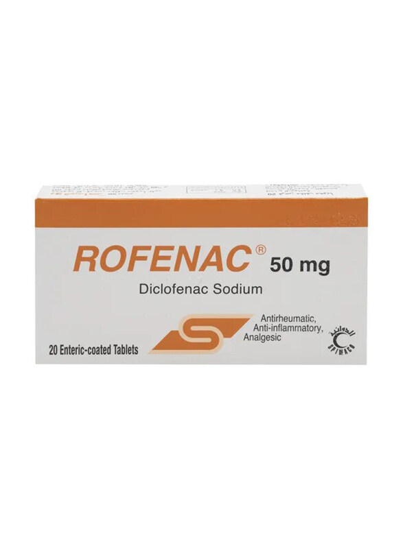 

Rofenac Enteric-Coated Tablets, 50mg, 20 Tablets