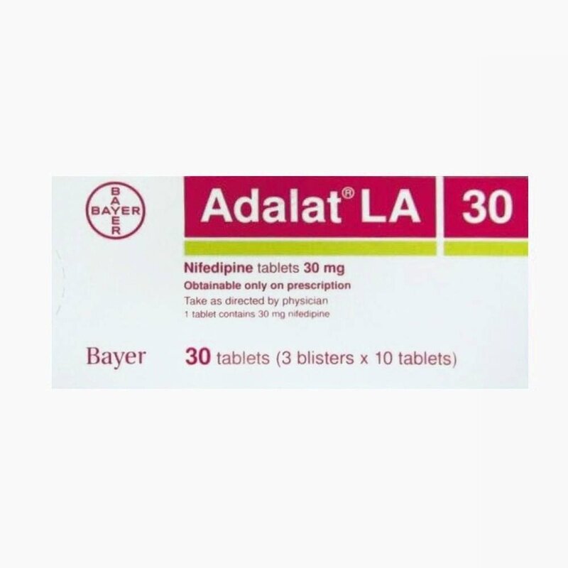 

Generic ADALAT LA 30 MG TABLETS 30'S