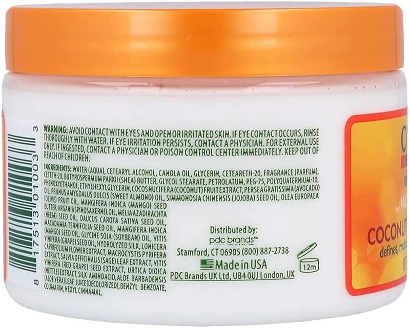 Cantu Shea Butter For Natural Hair Coconut Curling Cream, 340g