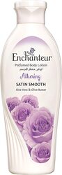 Enchanteur Satin Smooth Alluring Lotion with Aloe Vera & Olive Butter, 250ml