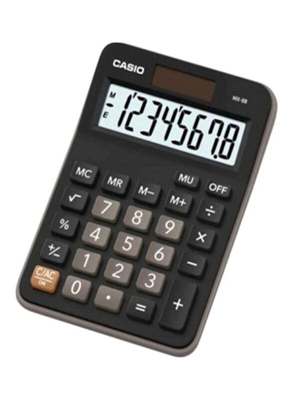 

Casio Essential 8 Digits Compact Calculator, Black