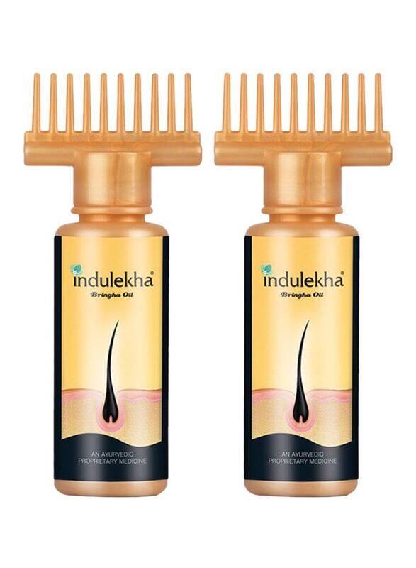 

Indulekha Bringha Hair Oil for All Hair Types, 100ml, 2 Piece