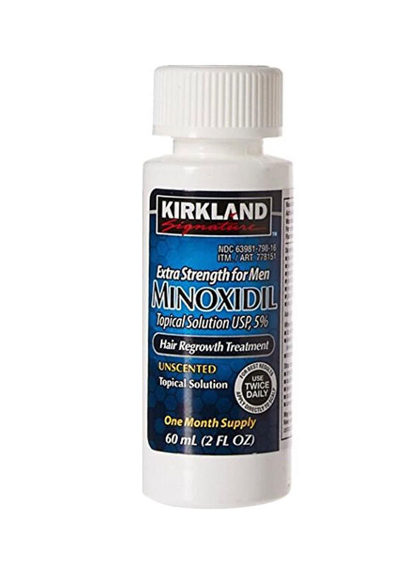 Kirkland Signature Minoxidil Hair Regrowth Treatment for Damaged Hair, 6 x 60ml