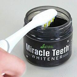 Miracle Teeth Whitener with Activated Coconut Charcoal Powder, 20g