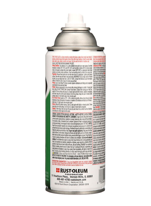 Rust-Oleum Triple Thick Glaze Paint Spray, 340gm, Clear