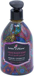 Jardin D’Oleane Moroccan Liquid Black Soap Argan Oil & Coconut Oil with Citrus Essential Oils 500ml