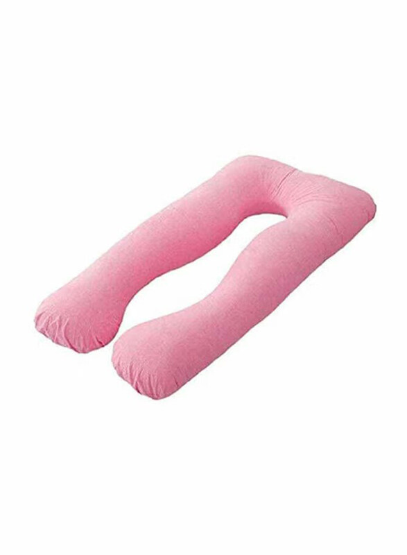 

Generic Ultra-Soft Cotton U-Shaped Maternity Pillow, Pink