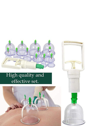 Cupping Therapy Hijama Cups Set with Pumping Handle, 24 Pieces