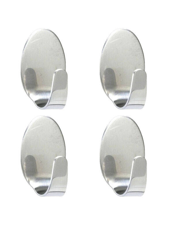 

Wenko Stainless Steel Midget Hook Set, 4 Pieces Silver