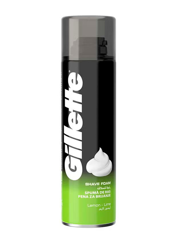 Gillette Lemon & Lime Shave Foam, 200ml