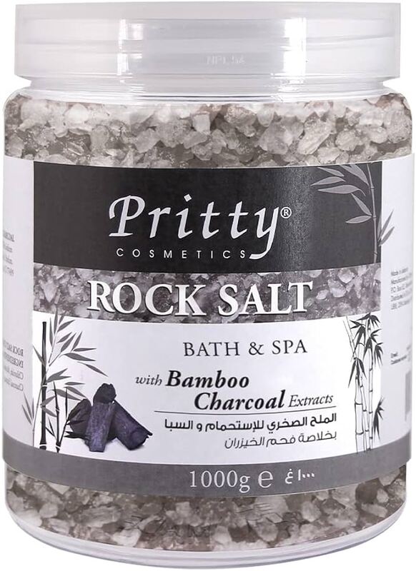 Pritty Rock Salt With Bamboo Charcoal Extracts Bath Salt 1 Kg