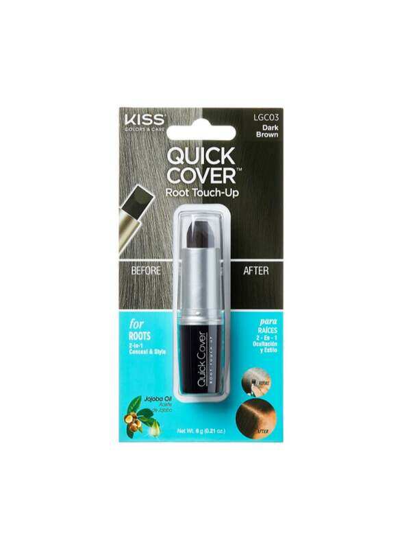 

Kiss Quick Cover Blend Away Gray Hair Touch Up, 6g, Dark Brown