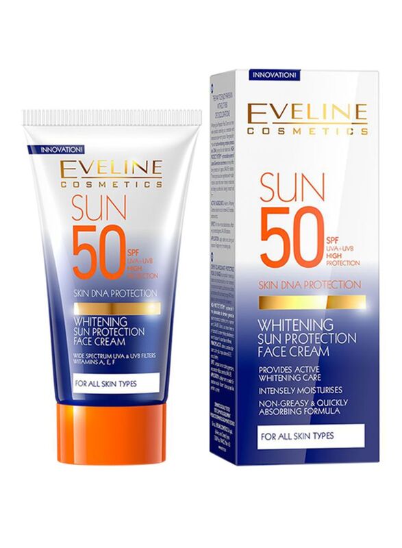 Eveline Spf 50 Whitening Sun Protection Face Cream, 50ml