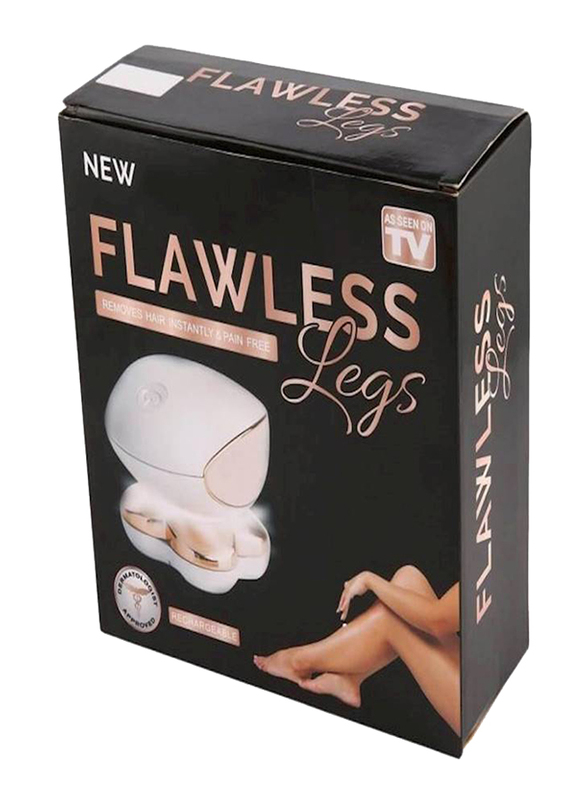 Flawless Leg Hair Epilator, White/Pink