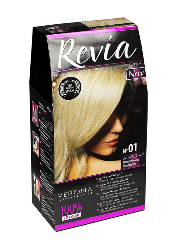 Revia 3D Hair Color, 01 Platinum Blonde