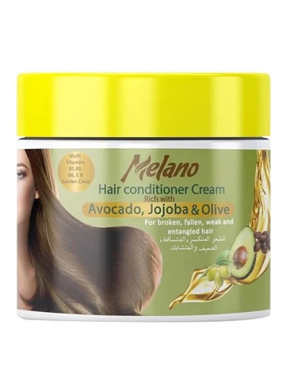 Melano Hair Conditioner Cream Avocado Jojoba Olive Oil, 400g