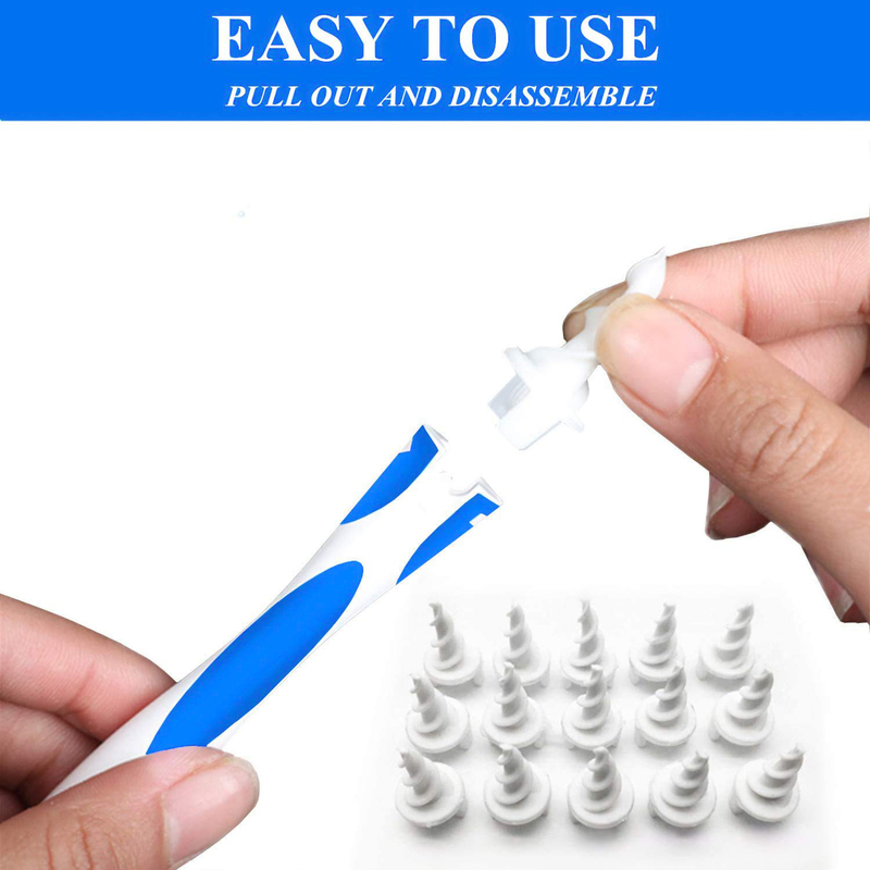 Q-Grips Ear Wax Remover Tool 2020 New Safe Ear Wax Removal Tool, 16 Pieces