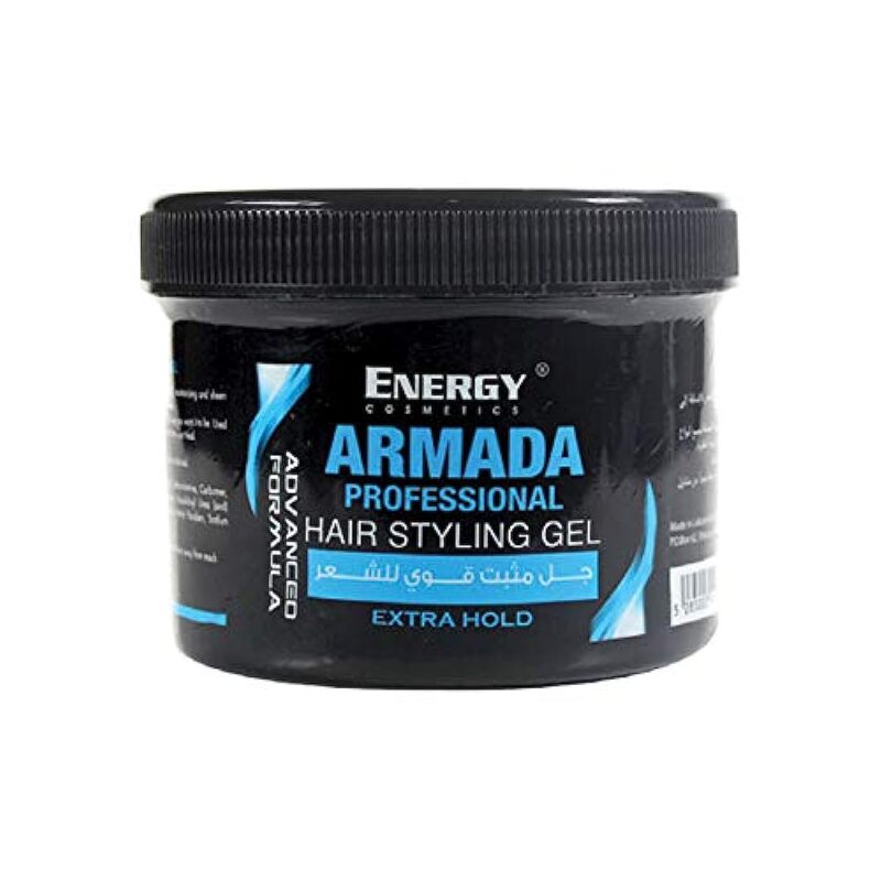 Energy Cosmetics Armada Hair Styling Gel Blue Extra Hold  500 Ml