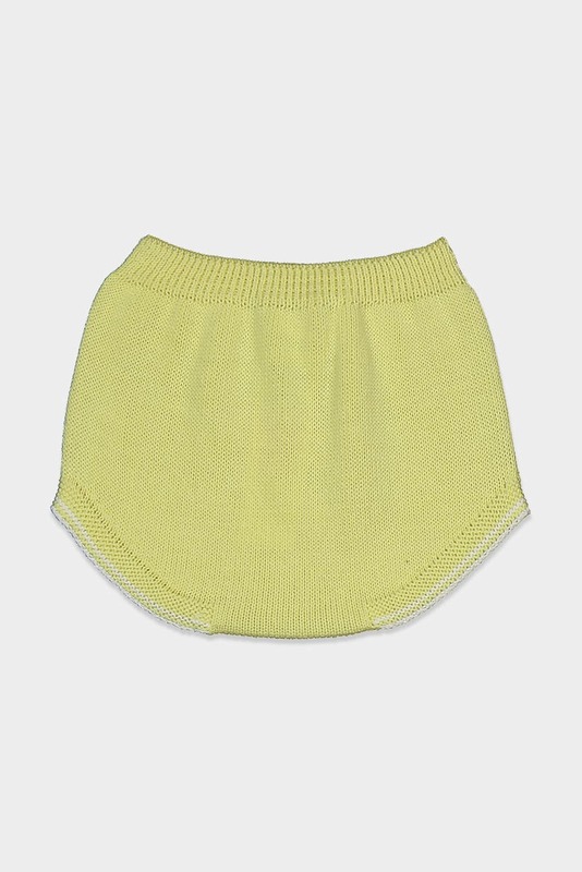 TUTTO PICCOLO Toddlers Girl Braguita Tricot Brief, Amarillo Yellow