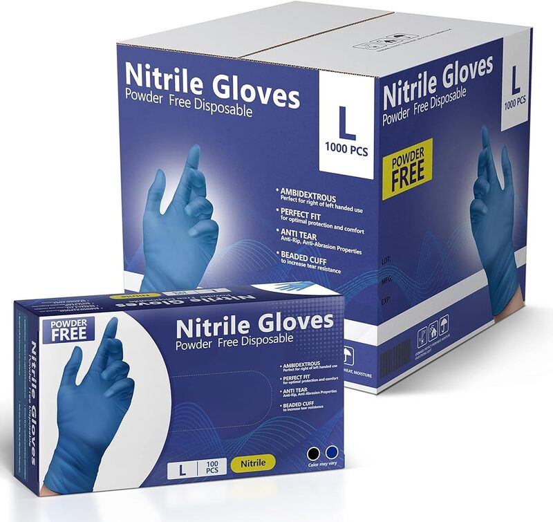 Diva Disposable Nitrile Gloves  Medium 1x100